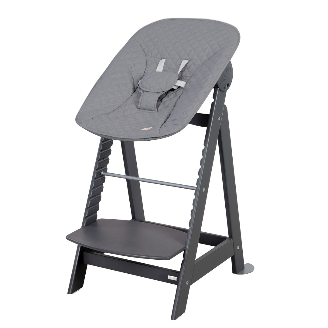 Chaise haute évolutive 'Born Up' Set + Transat 'roba Style' - Dès la naissance - Anthracite