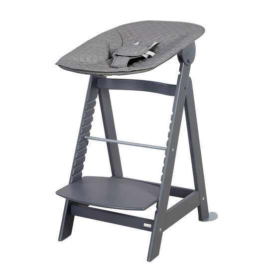 Chaise haute évolutive 'Born Up' Set + Transat 'roba Style' - Dès la naissance - Anthracite