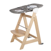 Grow-along high chair 'Born Up', Set 2in1, 'Sternenzauber', with reclining function, from birth, natural
