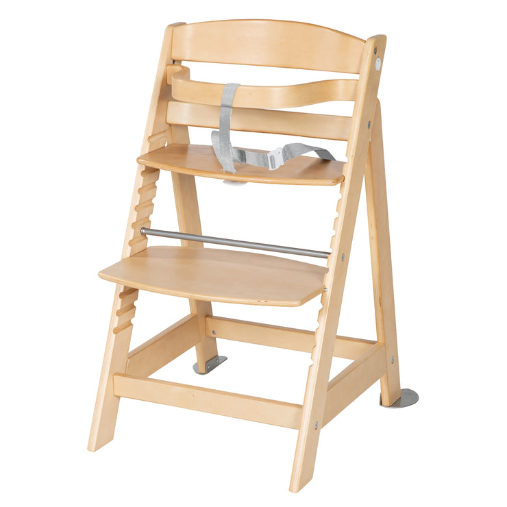 Treppenhochstuhl 'Born Up', Set 2in1, 'roba Style grau', Hochstuhl mit Liegefunktion, ab Geburt