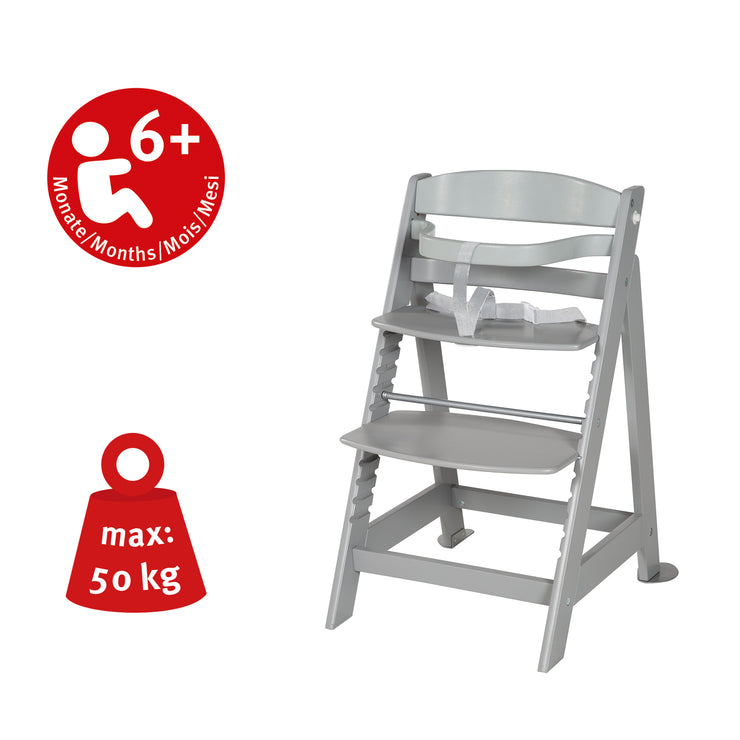 Silla alta de escalera 'Born Up', set 2in1, 'Miffy®', silla alta para bebé con función mentirosa, desde el nacimiento, Taupe