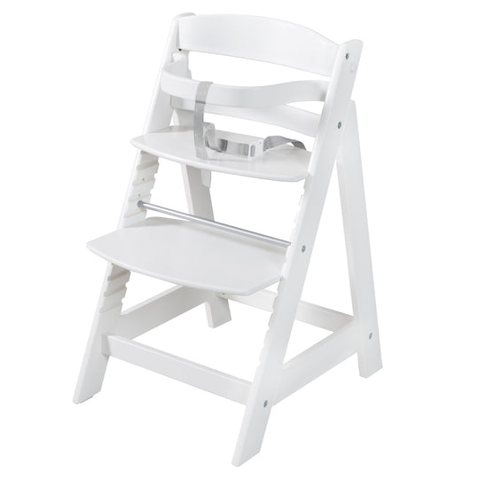 Seggiolone 'Born Up' Set 2in1 in bianco, inclusa la funzione sdraio 'Stone trapuntato'