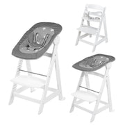 Trona 'Born Up', Set 2in1, 'Little Stars' silla alta con función reclinable, desde el nacimiento, blanco