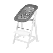 Grow-along high chair 'Born Up', Set 2in1, 'Little Stars' high chair with reclining function, from birth, white