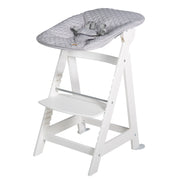 Chaise haute de l'escalier «Born», set 2in1, `` Roba Style Gray », chaise haute avec fonction de mensonge, de la naissance