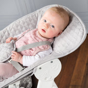 Chaise haute de l'escalier «Born», set 2in1, `` Roba Style Gray », chaise haute avec fonction de mensonge, de la naissance