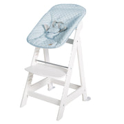 Scale High Chair "Born Up", Set 2in1, "Roba Style Hellblau", con funzione bugiarda, dalla nascita
