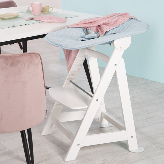 High Chair 'Born Up', 2-in-1 Set, 'Roba Style Light Blue', with Reclining Function, from Birth