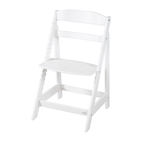 Trona combinada 'Sit Up Flex', ajustable hasta la silla juvenil, madera pintada en blanco