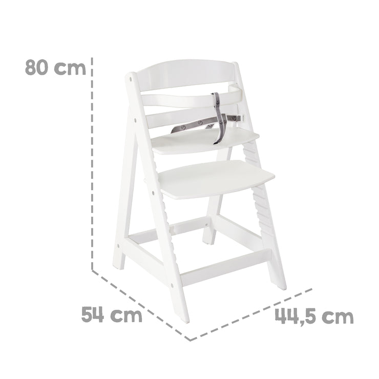 Bundle Convertible high chair 'Sit Up III' white incl. seat reducer 'Adam & Eule'