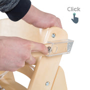 Chaise haute de l'escalier `` s'asseoir amusant '', y compris la table de salle à manger amovible et le support, avec une nature en croissance