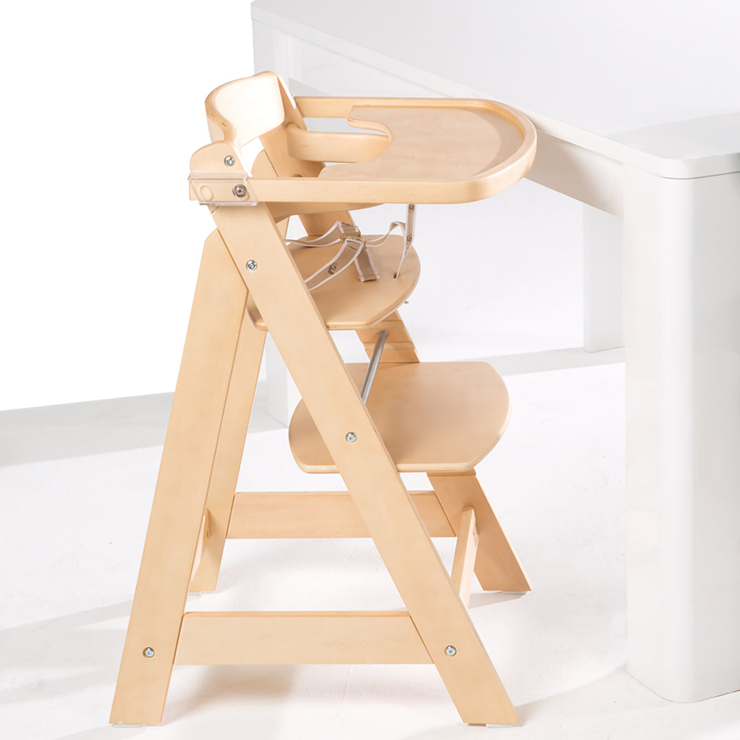 Trona Sit Up FUN + bandeja para comer + cojín de asiento miffy® - Madera natural
