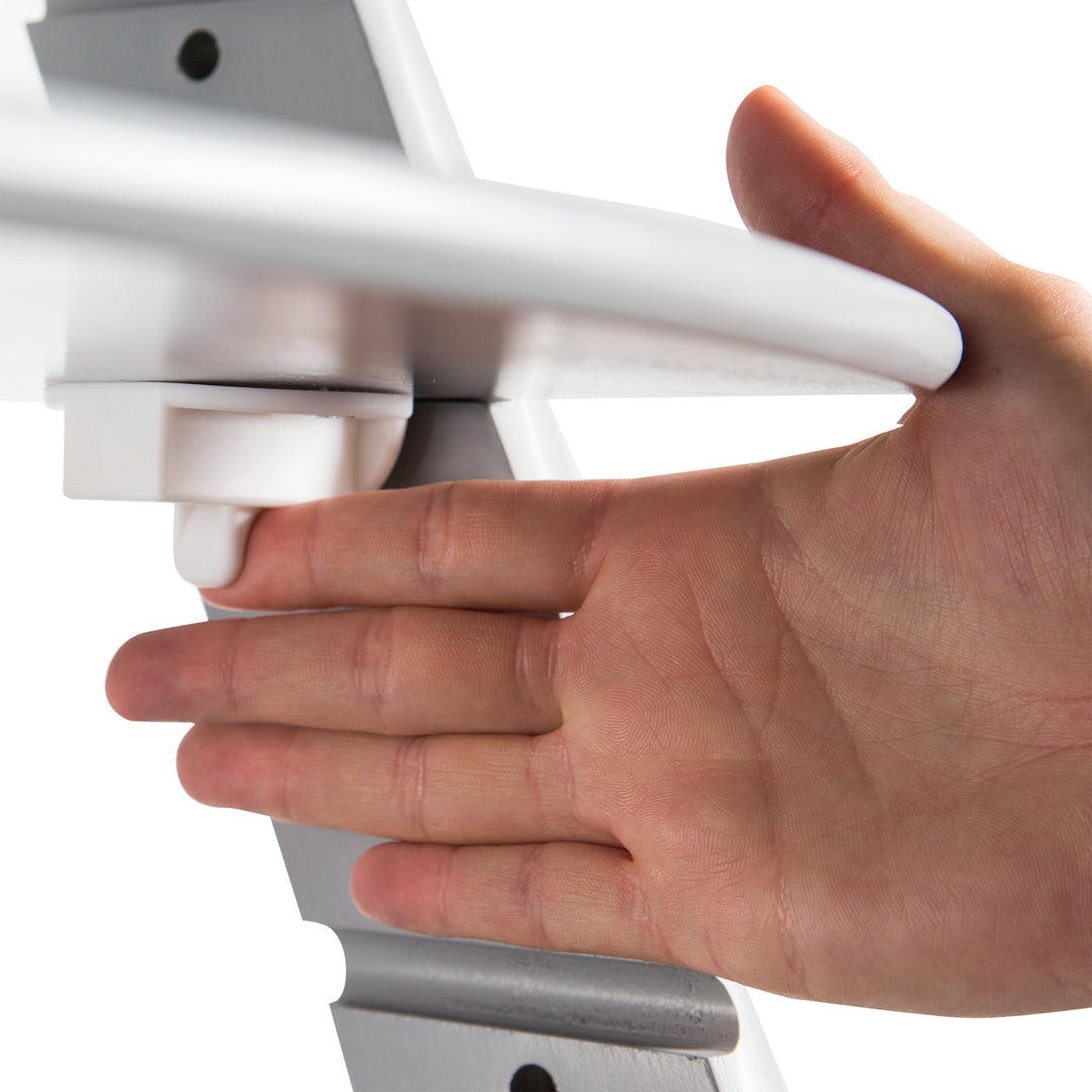 Seggiolone 'Sit Up Click', cresce con il tuo bambino, innovativa chiusura a scatto, legno, color tortora