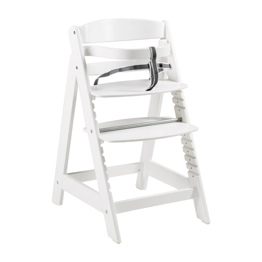 Seggiolone 'Sit Up Click', cresce con il tuo bambino, innovativa chiusura a scatto, legno, bianco