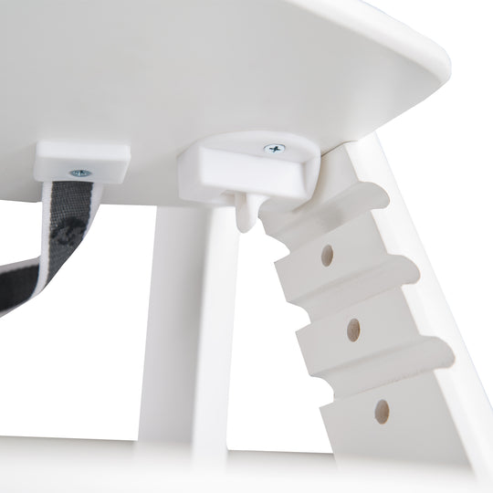 Seggiolone 'Sit Up Click', cresce con il tuo bambino, innovativa chiusura a scatto, legno, bianco