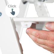 Treppenhochstuhl 'Sit Up Click', mitwachsend, innovativer Klickverschluss, Holz, weiß