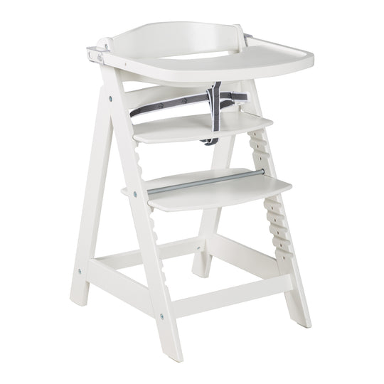 Seggiolone, tavola da pranzo e staffa 'Sit Up Click & Fun', chiusura a scatto, cresce con il bambino, bianco