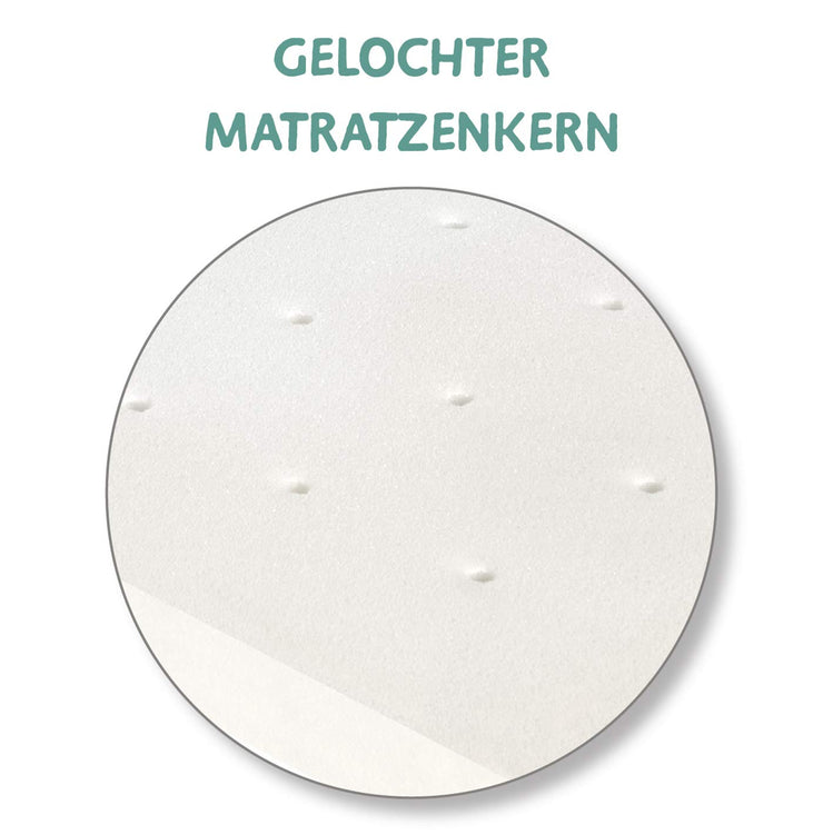 Stubenbett 'safe asleep®' 3 in 1, 'Sternenzauber', Beistellbett weiß, Babybett & Bank, inkl. Zubehör