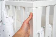 Stubenbett 'safe asleep®' 3 in 1, 'Sternenzauber', Beistellbett weiß, Babybett & Bank, inkl. Zubehör