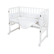 Stubenbett 'safe asleep®' 3 in 1, 'Sternenzauber', Beistellbett weiß, Babybett & Bank, inkl. Zubehör