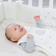 Stubenbett 'safe asleep®' 3 in 1, 'Sternenzauber', Beistellbett weiß, Babybett & Bank, inkl. Zubehör