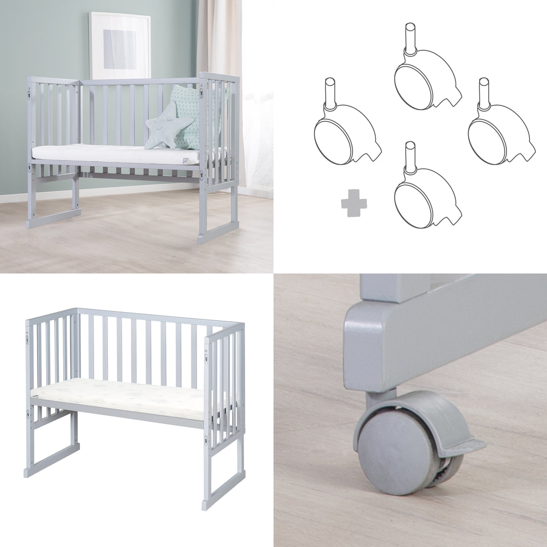 Culla Co-Sleeping Interbaby Star Nature - Con Materasso, Trasformabile E Sicura - Foto 8