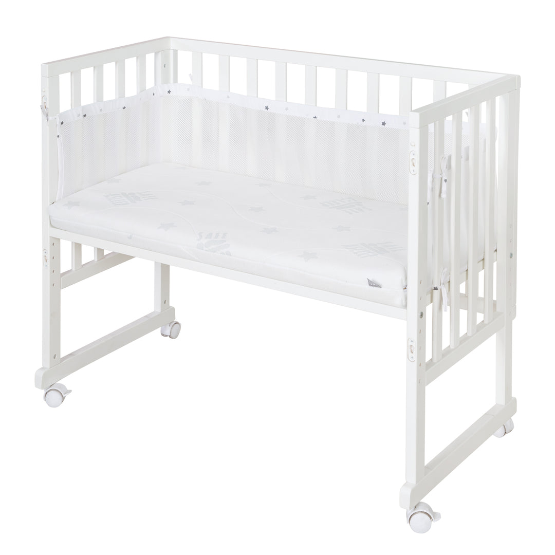 Safe asleep® 3 in 1, Culla co-sleeping - 45 x 90 cm, compresi accessori e barriera in rete