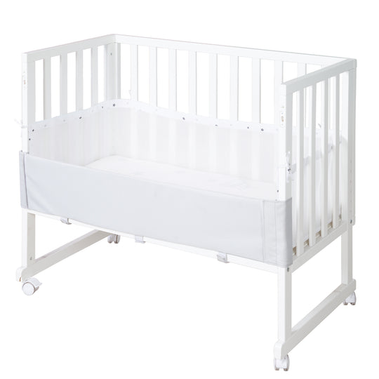 Safe asleep® 3 in 1, Culla co-sleeping - 45 x 90 cm, compresi accessori e barriera in rete