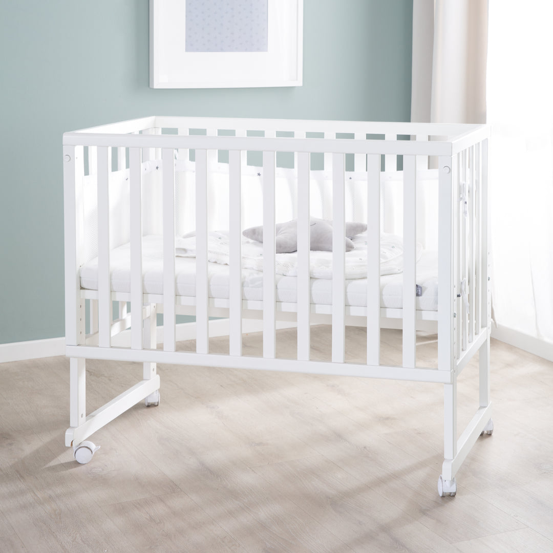 Safe asleep® 3 in 1, Culla co-sleeping - 45 x 90 cm, compresi accessori e barriera in rete