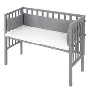 Letto laterale 'safeep®' 2 in 1, grigio, tra cui materasso, nido e barriera