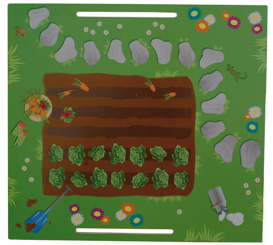 Bauernhof 'Farm', bedrucktes Holzspielzeug, Set mit Scheune, Stall, Heuboden, Zaun & 6 Bauernhoftieren, steckbar