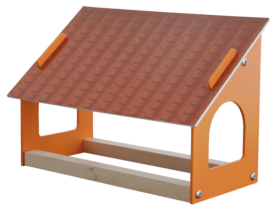 Bauernhof 'Farm', bedrucktes Holzspielzeug, Set mit Scheune, Stall, Heuboden, Zaun & 6 Bauernhoftieren, steckbar