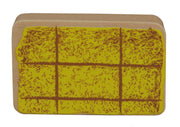 Farm 'farm', printed wooden toy, set with barn, stable, hayloft, fence & 6 farm animals, plug -in