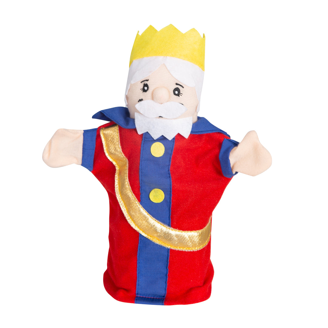 Kasperlefiguren aus Stoff, Handpuppenset 6-tlg, Kasperpuppen für Puppentheater & Rollenspiel
