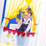Kasperlefiguren aus Stoff, Handpuppenset 6-tlg, Kasperpuppen für Puppentheater & Rollenspiel