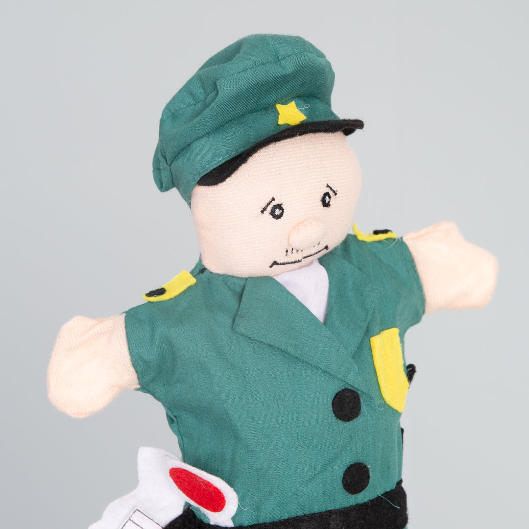 Kasperlefiguren aus Stoff, Handpuppenset 6-tlg, Kasperpuppen für Puppentheater & Rollenspiel