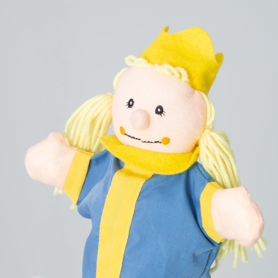 Kasperlefiguren aus Stoff, Handpuppenset 6-tlg, Kasperpuppen für Puppentheater & Rollenspiel