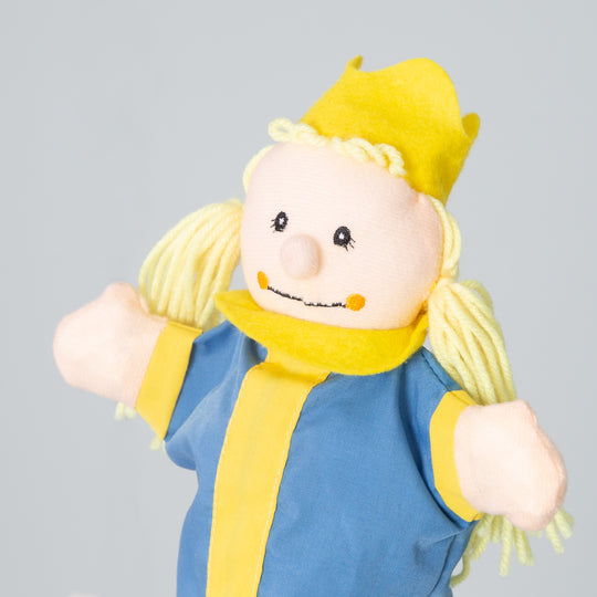 Kasperlefiguren aus Stoff, Handpuppenset 6-tlg, Kasperpuppen für Puppentheater & Rollenspiel