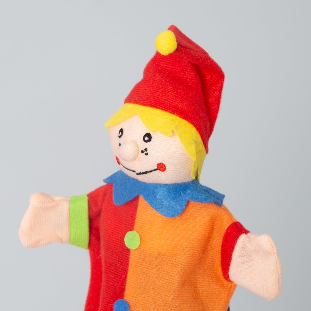 Kasperlefiguren aus Stoff, Handpuppenset 6-tlg, Kasperpuppen für Puppentheater & Rollenspiel
