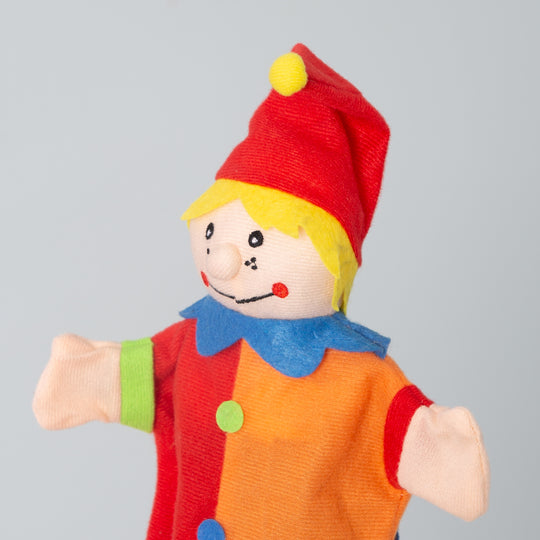 Kasperlefiguren aus Stoff, Handpuppenset 6-tlg, Kasperpuppen für Puppentheater & Rollenspiel