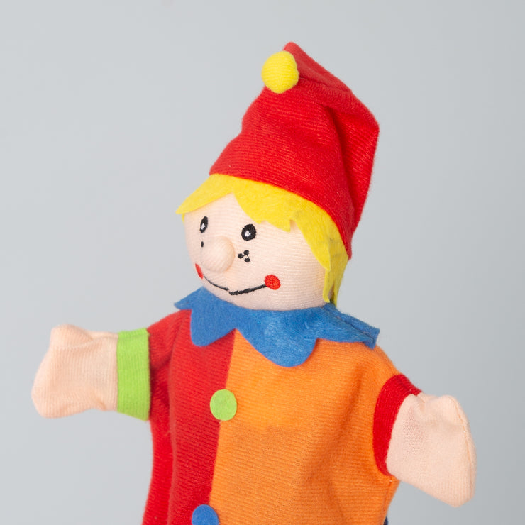 Kasperlefiguren aus Stoff, Handpuppenset 6-tlg, Kasperpuppen für Puppentheater & Rollenspiel