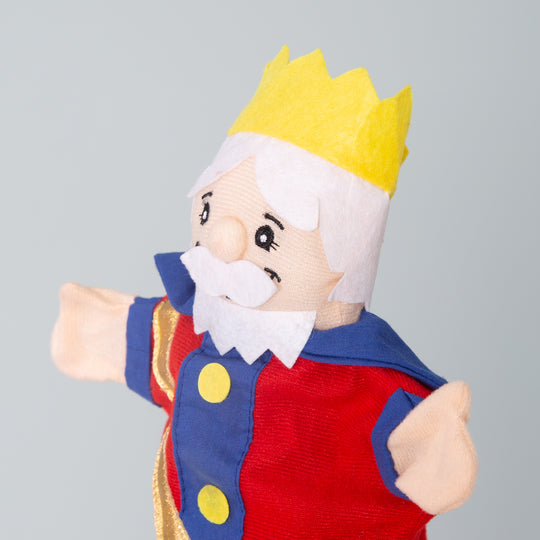Kasperlefiguren aus Stoff, Handpuppenset 6-tlg, Kasperpuppen für Puppentheater & Rollenspiel