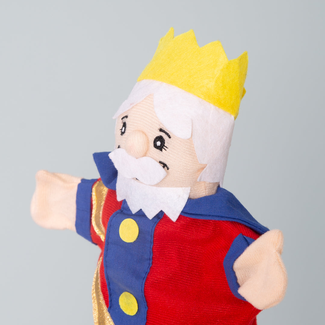 Kasperletheater inkl. 6 Handpuppen, Kaspertheater aus Massivholz, Puppentheater freistehend