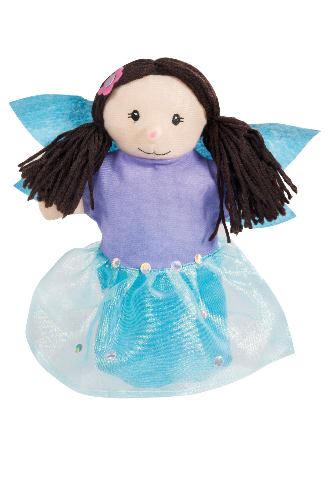 Marionnette à Main Arlequin – Peluche Conte De Fées 27 Cm – Idéale Théâtre De Marionnettes & Jeux D'Enfant