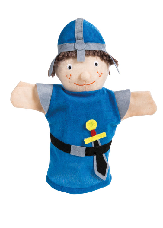 Handpuppenset aus Plüsch & Filz, Kasperlefiguren 4-tlg, Hand-/Kasperpuppen für Kasperletheater
