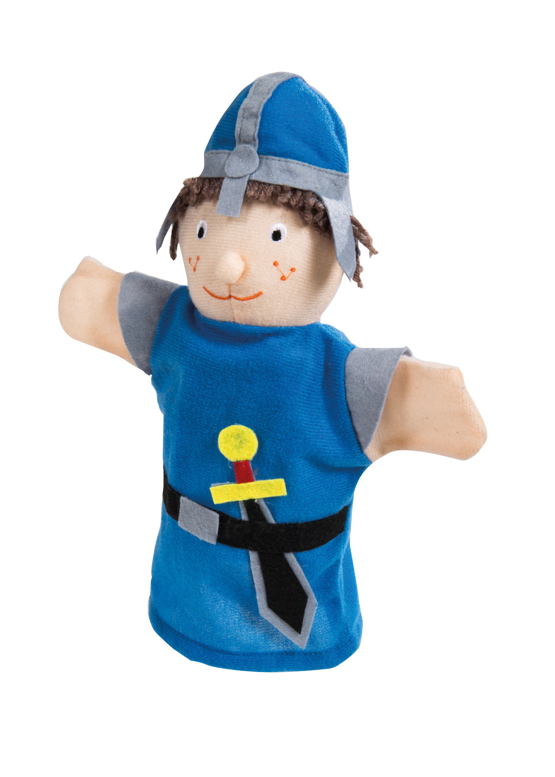 Handpuppenset aus Plüsch & Filz, Kasperlefiguren 4-tlg, Hand-/Kasperpuppen für Kasperletheater