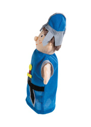 Handpuppenset aus Plüsch & Filz, Kasperlefiguren 4-tlg, Hand-/Kasperpuppen für Kasperletheater