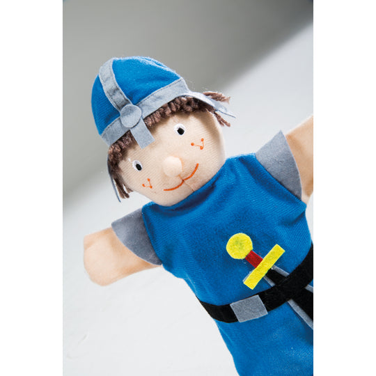 Handpuppenset aus Plüsch & Filz, Kasperlefiguren 4-tlg, Hand-/Kasperpuppen für Kasperletheater