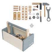 Boîte à outils pour enfant, kit de construction en bois incl. outils de 22 pièces