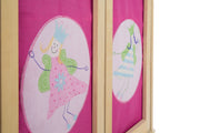Puppenkleiderschrank Serie 'Happy Fee', Möbel zum Verstauen von Puppenzubehör, Holz natur